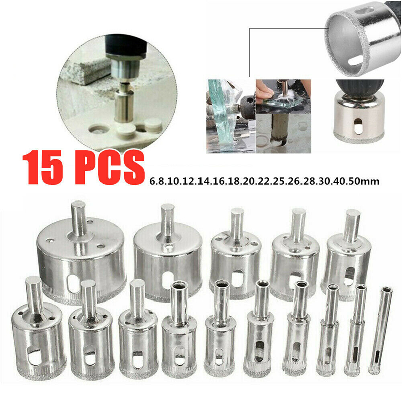 Reciprocating Saw Attachment Drill - 10/15 Set Ngói Mũi Bộ Tráng