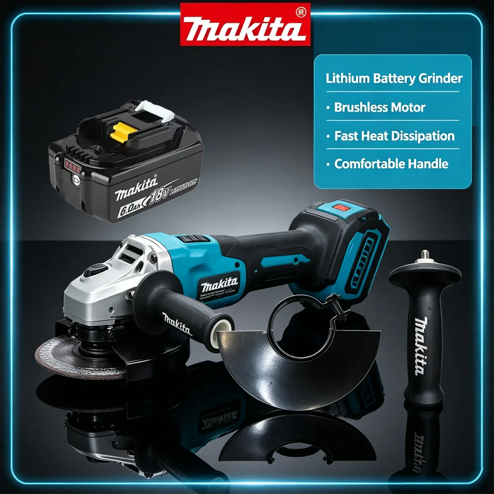 Brushless Angle Grinder Battery Powered - Makita DGA404 125mm Brushless Cordless Angle
