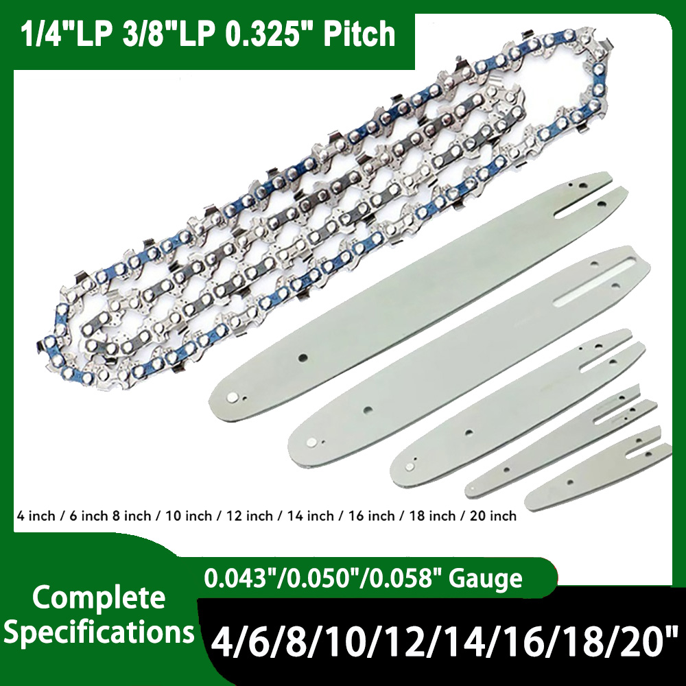 Mini Electric Chainsaw 6 Inch - 4/6/8/10/12/14/16/18/20 inch Chainsaw Chain Blade 1/4