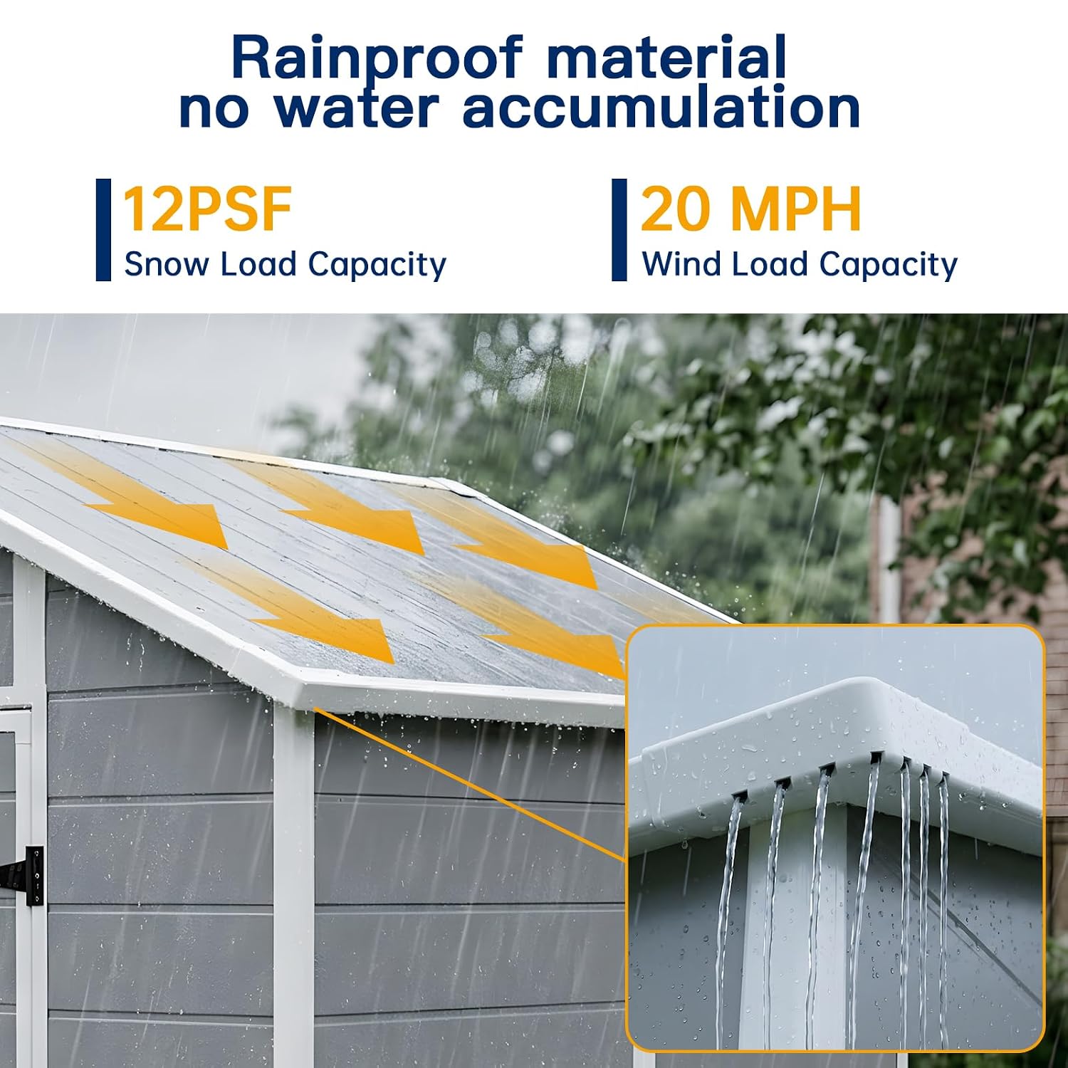 8x6 FT Outdoor Storage Shed wi - đánh giá và giá Garden Tools