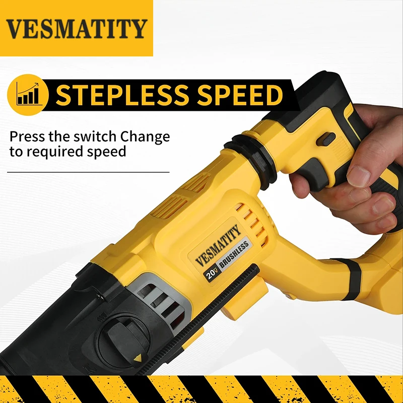 Vesmatity Brushless Cordless H - đánh giá và giá Brushless Cordless Electric Drill 18V
