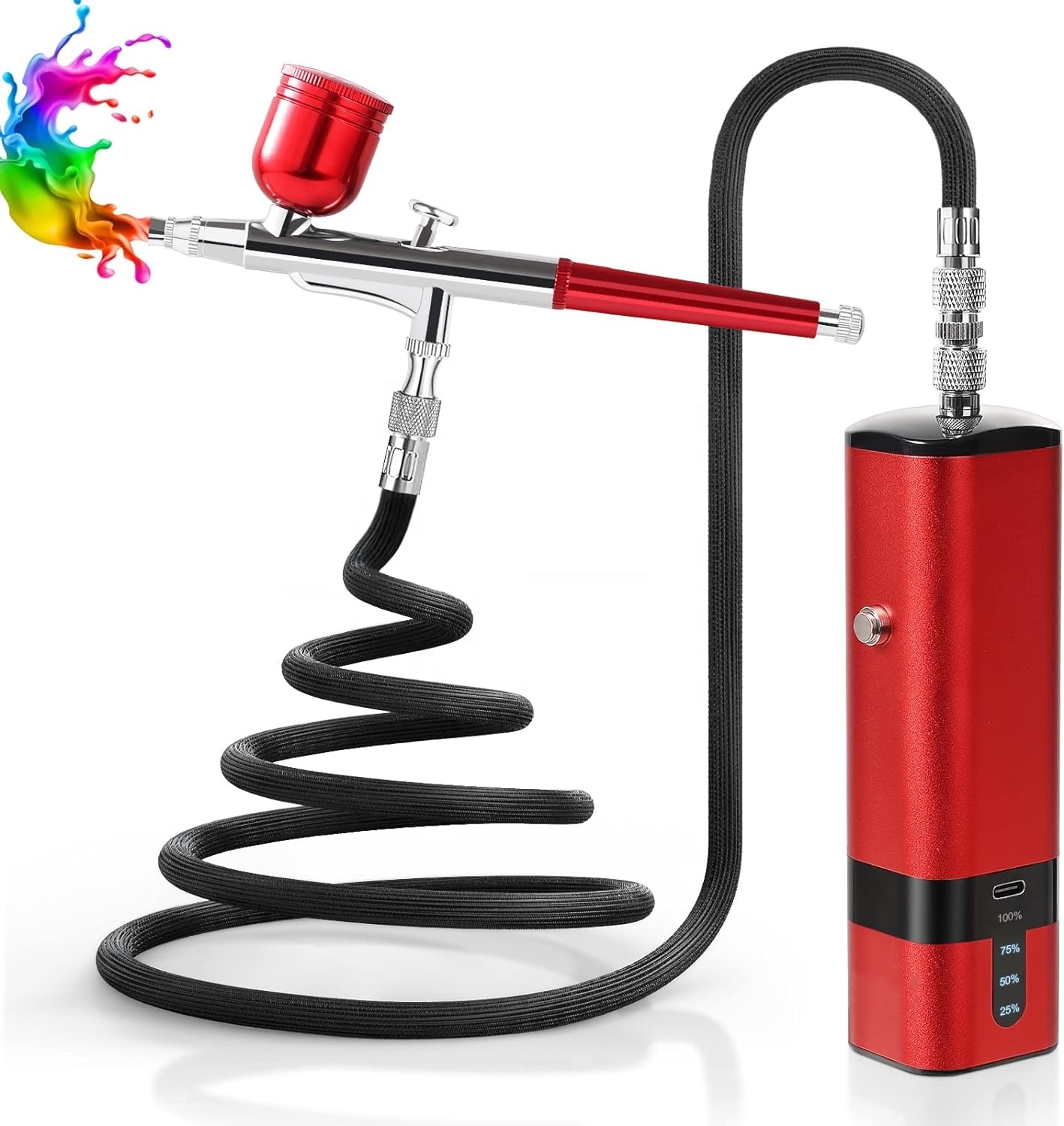Airbrush Kit with Compressor,  - đánh giá và giá Airbrush Kit With Mini Compressor