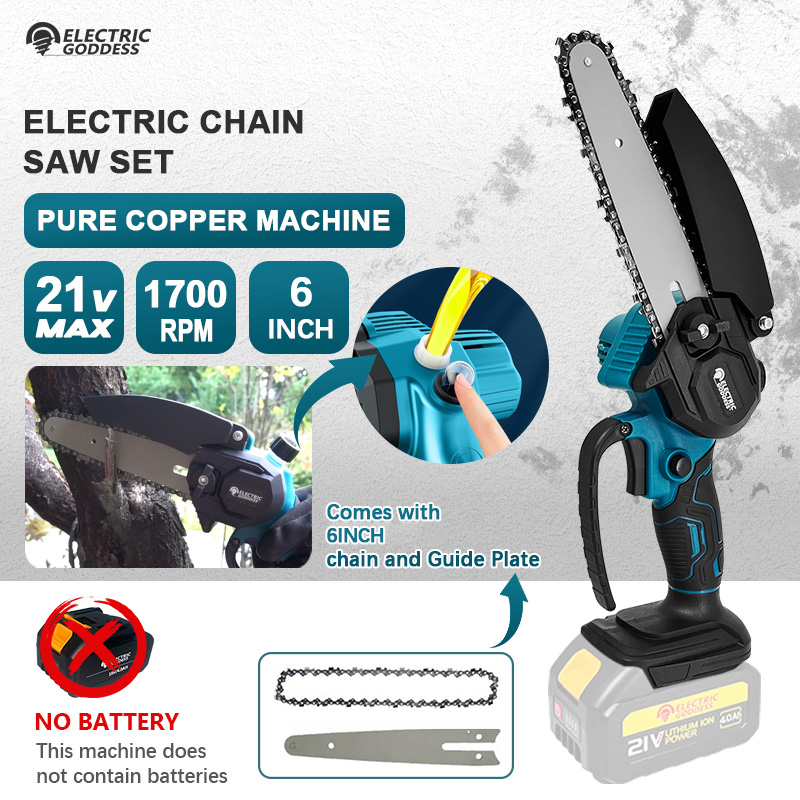 1700RPM 6 Inch Mini Cordless E - đánh giá và giá Mini Electric Chainsaw 6 Inch