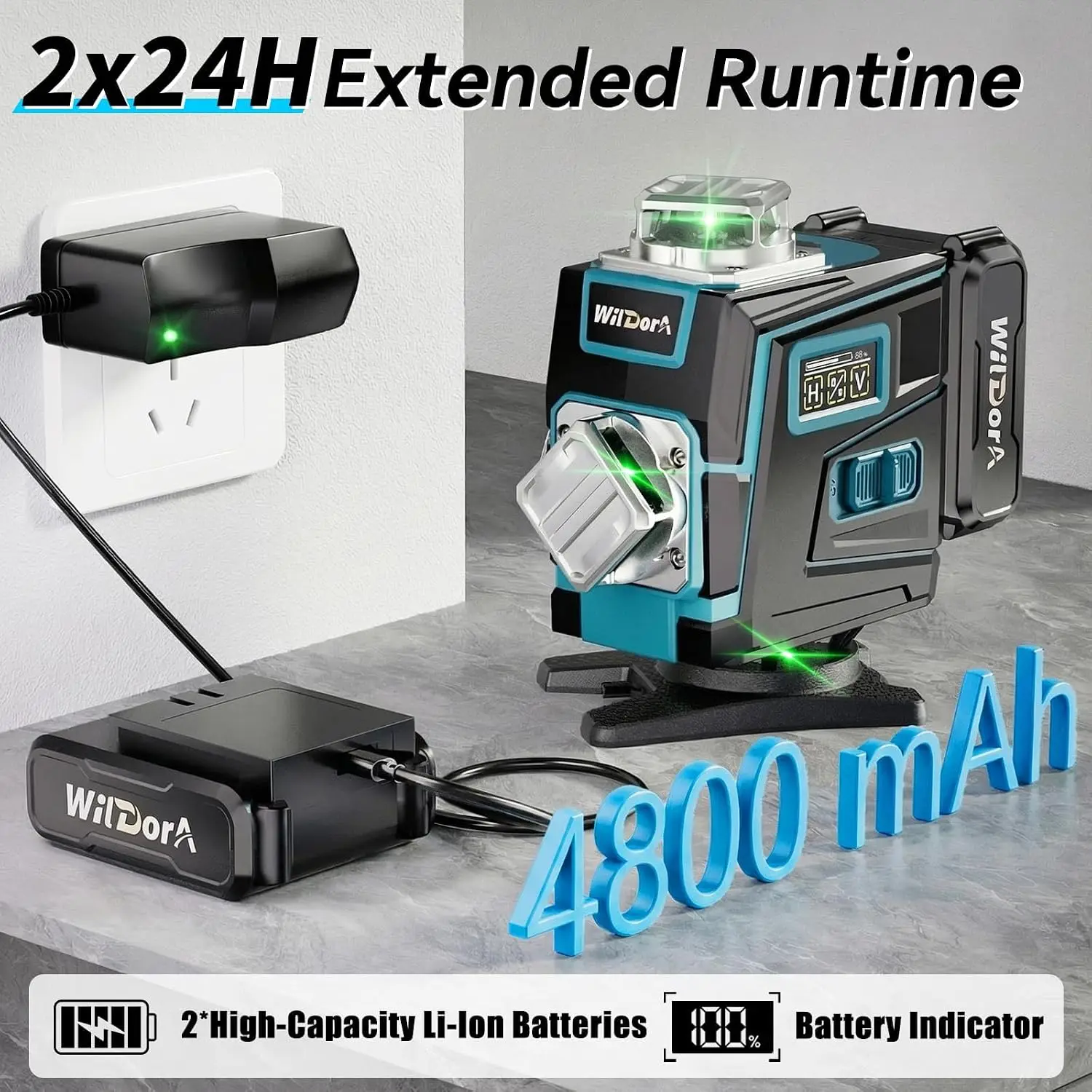 Laser Level with Tripod, 4x360 - đánh giá và giá Laser Level 16 Lines 4D Green