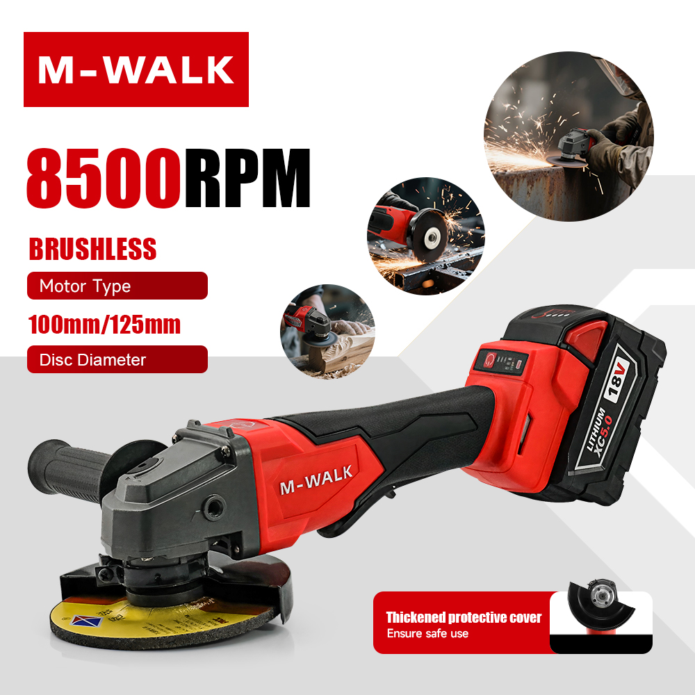 M-WALK 8500RPM High Speed Brus - đánh giá và giá Brushless Angle Grinder Battery Powered