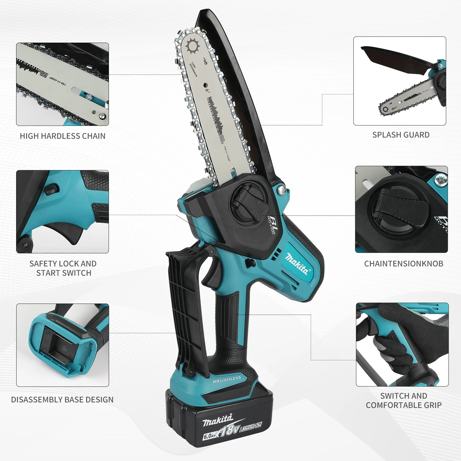 Cordless Chainsaw for Woodwork - đánh giá và giá Mini Electric Chainsaw 6 Inch