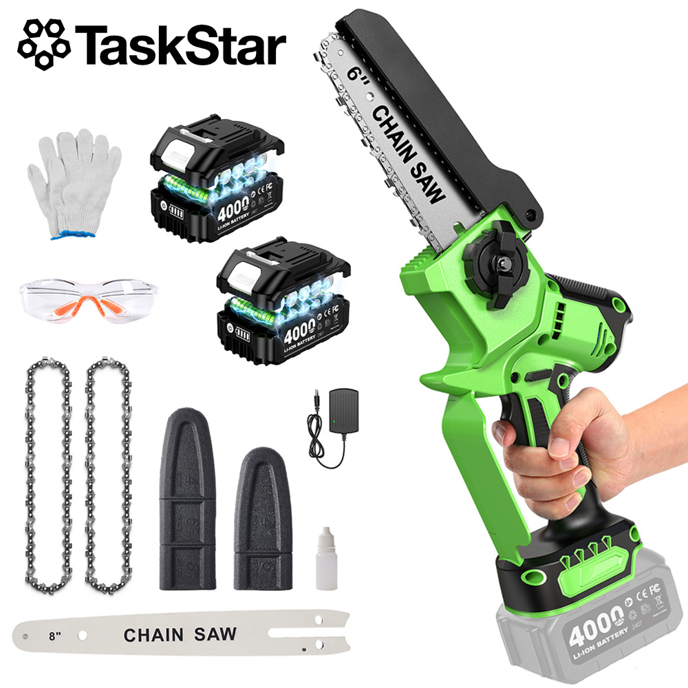 TaskStar Brushless Electric Ch - đánh giá và giá Mini Electric Chainsaw 6 Inch